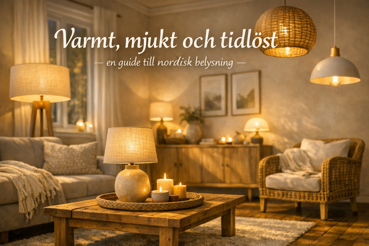 Varmt, mjukt och tidlöst – en guide till nordisk belysning