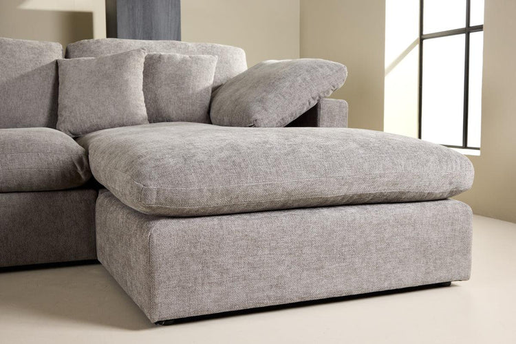 Venture Design Amalfi Hörnsoffa – Mörkgrå Tygsoffa | Modern & Flexibel Hörnsoffa VENTURE DESIGN