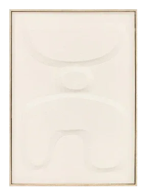 Eightmood Elena 3D Paper Art – Inramad Tavelposter 70×50 cm Offwhite Eightmood