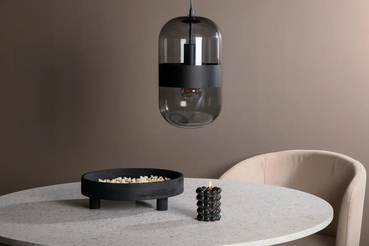 Venture Design DROPP Taklampa Svart – Modern rökfärgad glaslampa VENTURE DESIGN