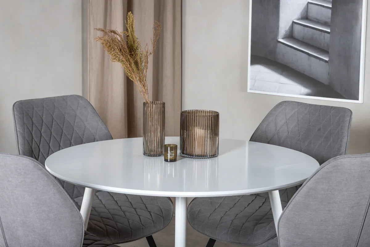 Venture Design Plaza Matbord Ø100 – Rund MDF i Vit VENTURE DESIGN