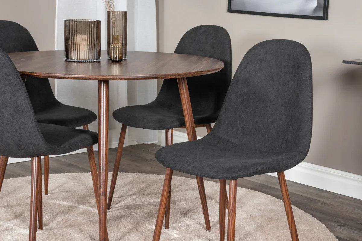 Venture Design Plaza Matbord Ø100 – Rund MDF Valnöt VENTURE DESIGN