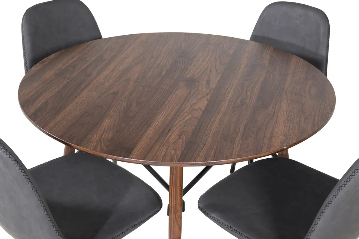Venture Design Plaza Matbord Ø100 – Rund MDF Valnöt VENTURE DESIGN