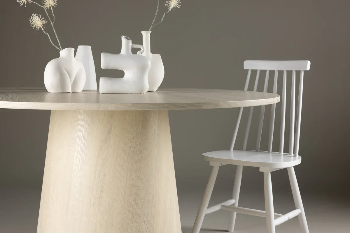 Venture Design Lanzo Matbord Ø120 – Rund Vitputsad MDF VENTURE DESIGN