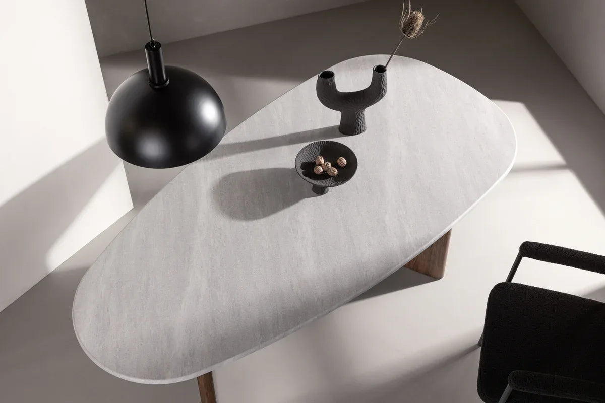 Venture Design Grönvik Matbord 220×100 – Ljusgrå Betonglook i MDF VENTURE DESIGN