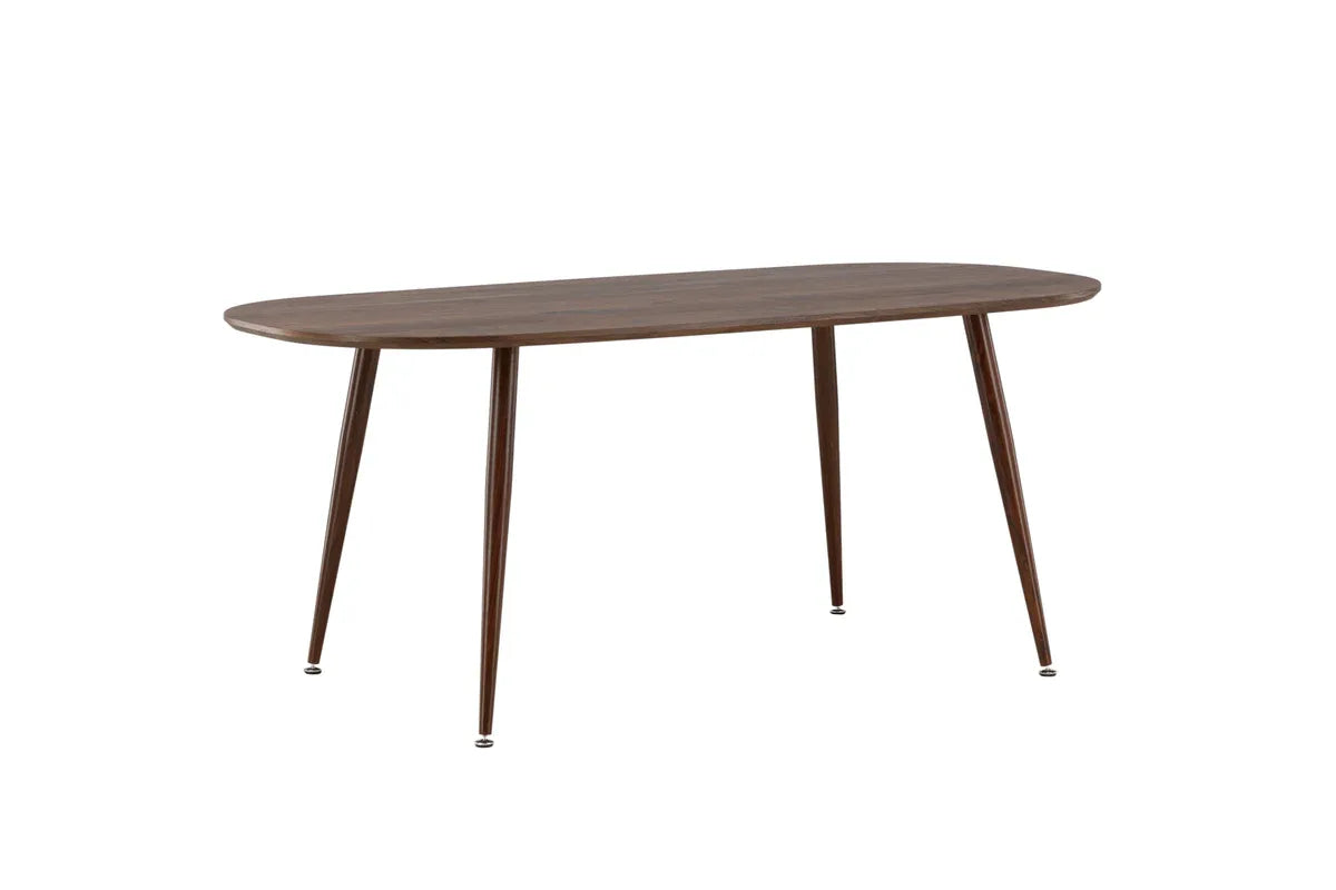 Venture Design SANFORD Ovalt Matbord 180x90 – Mörkbrun VENTURE DESIGN