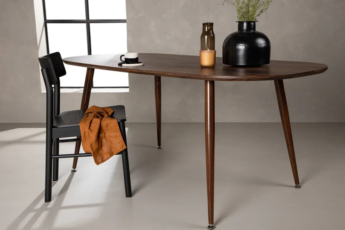 Venture Design SANFORD Ovalt Matbord 180x90 – Mörkbrun VENTURE DESIGN