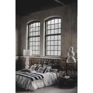 Jakobsdals Stripe Jaquard Kuddfodral Svart Jakobsdals