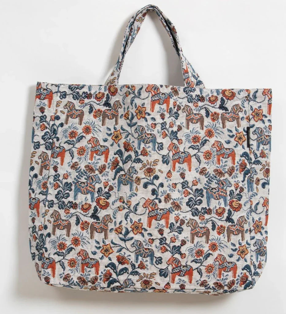 Leksand Mini Jacquard Orange/Blå Kasse Arvidssons