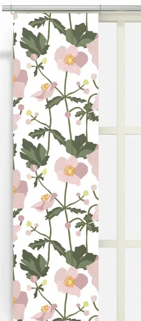 Anemon rosa panellängd 2-pack Arvidssons