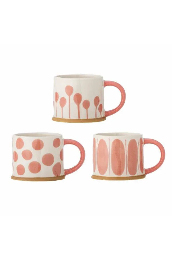 Linora Handgjord Mugg Rosa Bloomingville