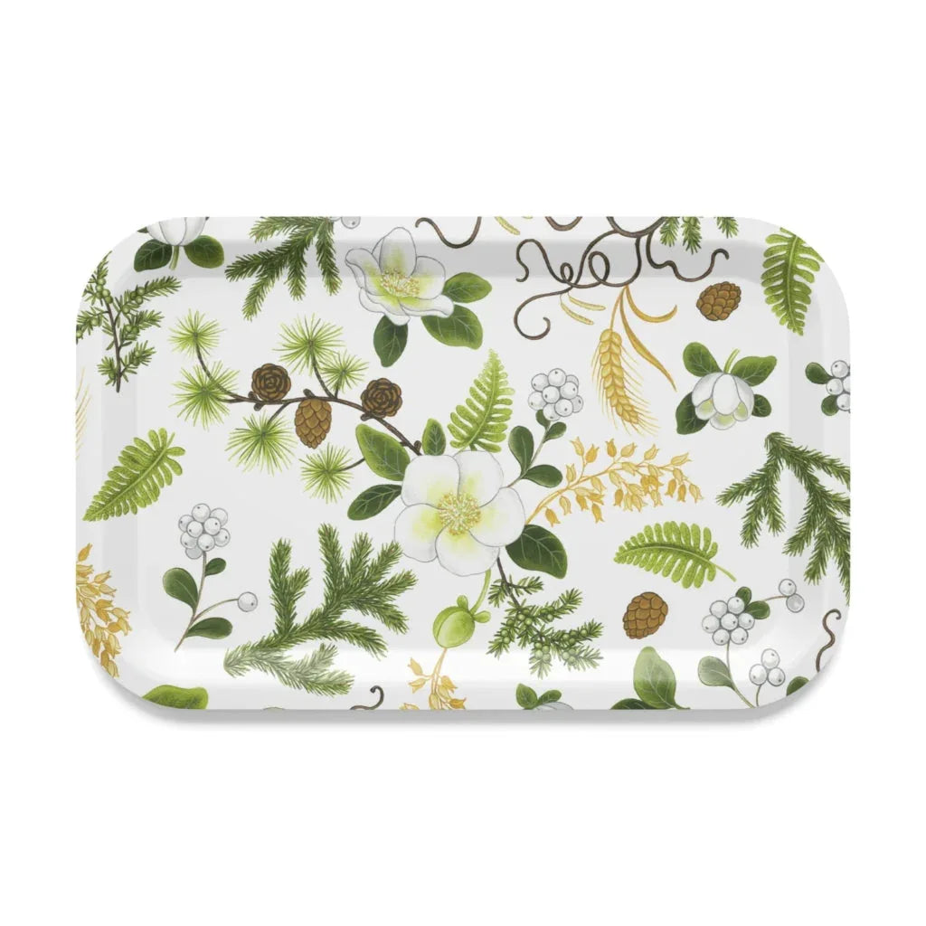Barr & Blom offwhite/grön bricka Arvidssons