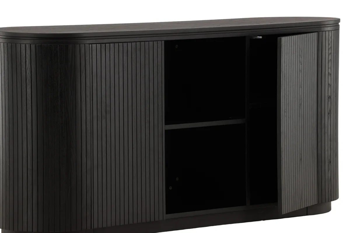 Fjällbacka Skåp 48 x 80 x 160 Svart - HemHyddan