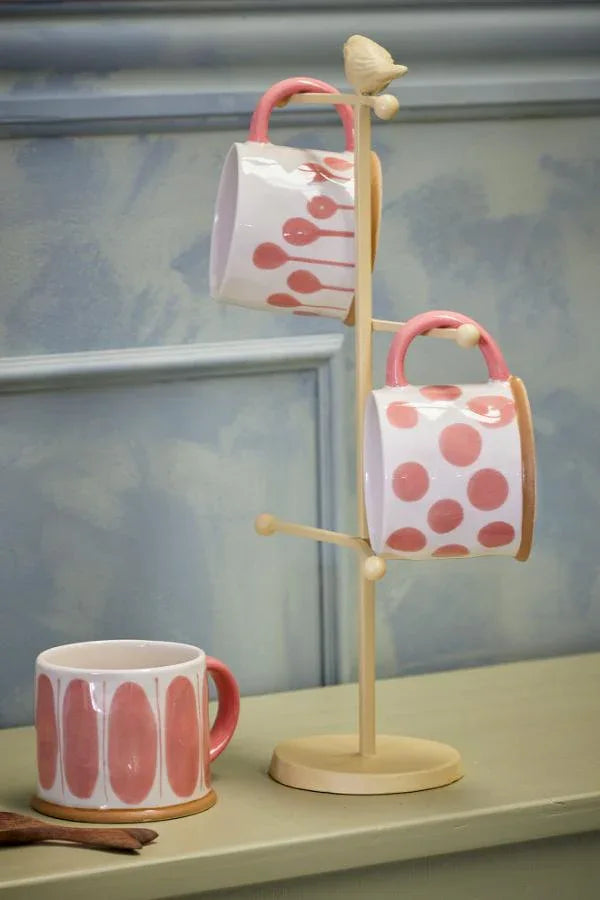 Linora Handgjord Mugg Rosa Bloomingville