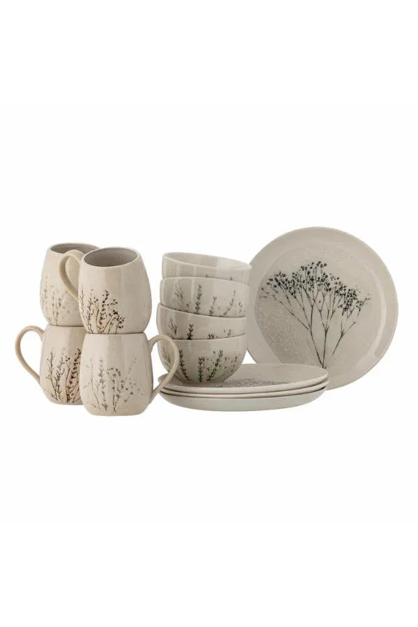 Bea Frukostset Stengods Natur Bloomingville