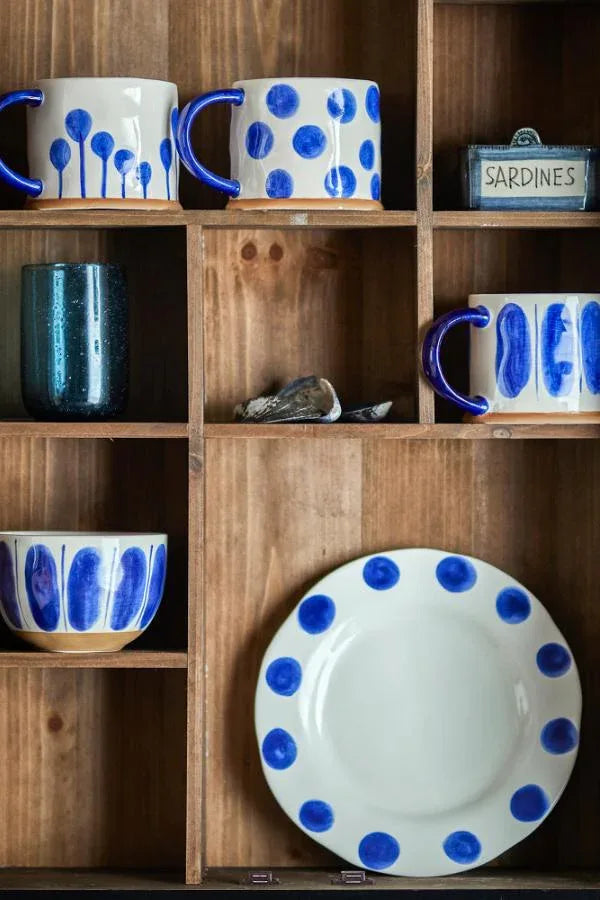 Linora Handgjord Mugg Blå Bloomingville