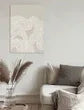 Eightmood Lines Painting – Canvas Print 100×70 cm Sand/White Eightmood