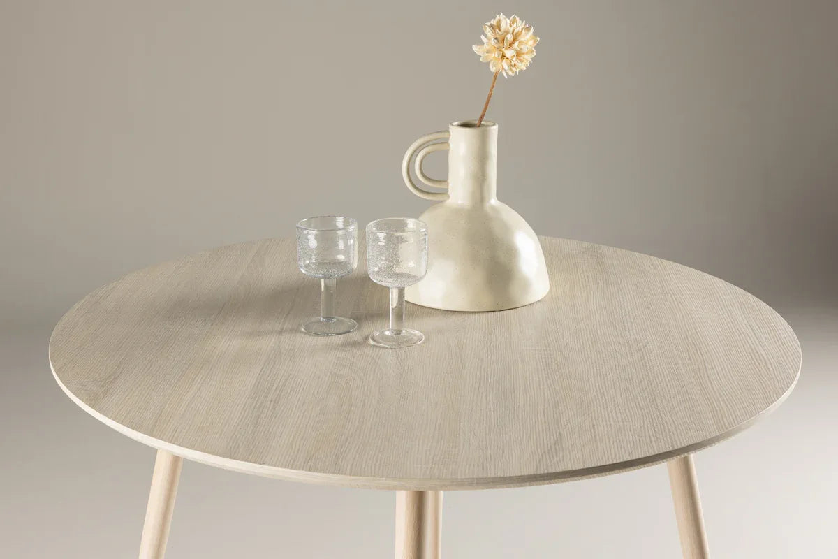 Venture Design Plaza Matbord Ø100 – Rund MDF i Vitputs VENTURE DESIGN