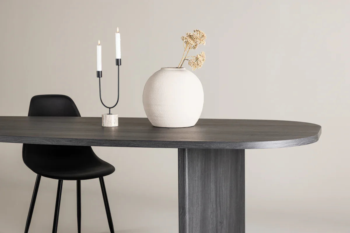 Venture Design Grönvik Matbord 220×100 – Svart Betonglook i MDF VENTURE DESIGN