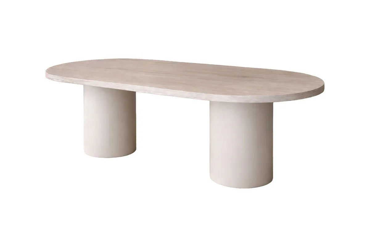 Venture Design NARVIK Ovalt Matbord 200x100 – Beige VENTURE DESIGN