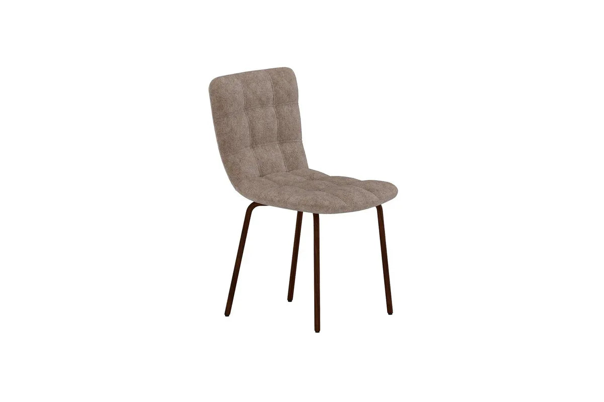 Venture Design Punsch Matstol – Brun Sammet med Trälook‑ben VENTURE DESIGN