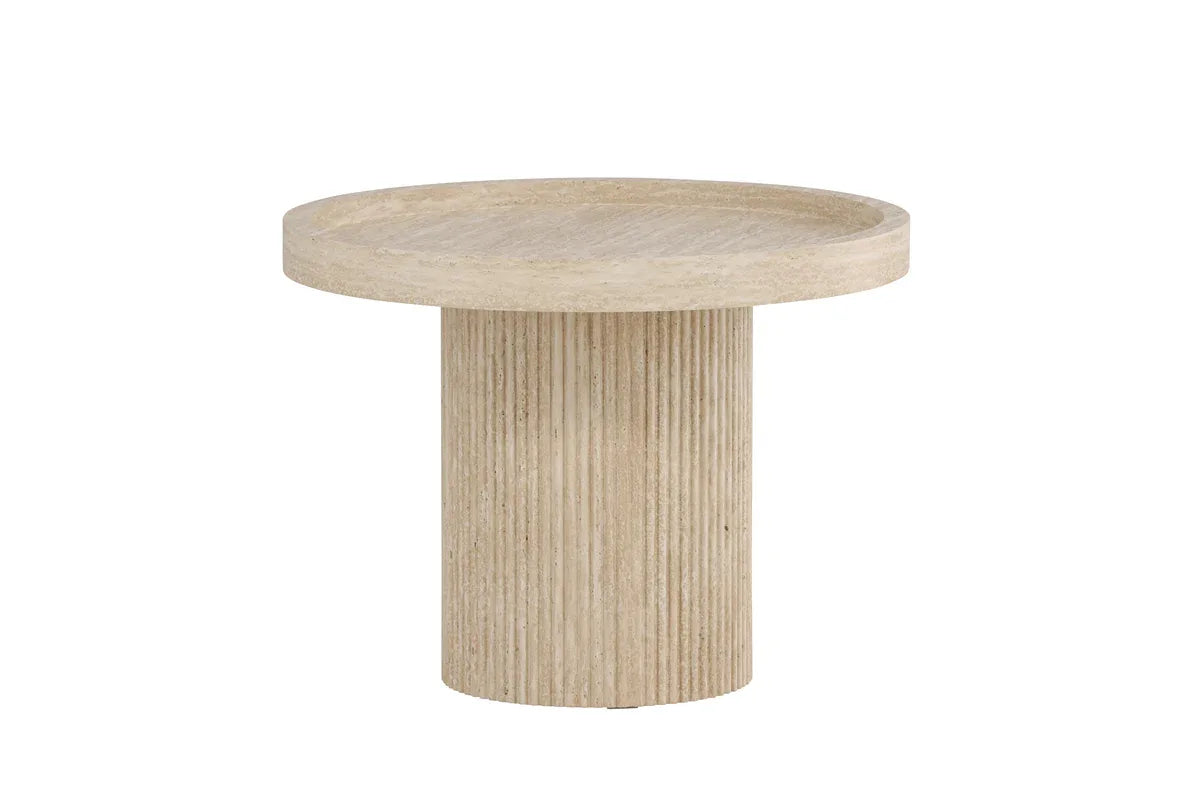 Krille Sidobord ⌀60 Beige - HemHyddan