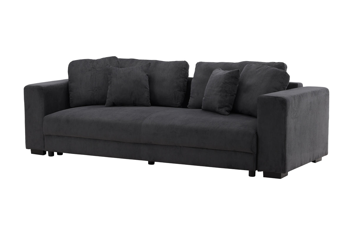 Venture Design Bellman 3‑sits Bäddsoffa Dark Grey Manchester