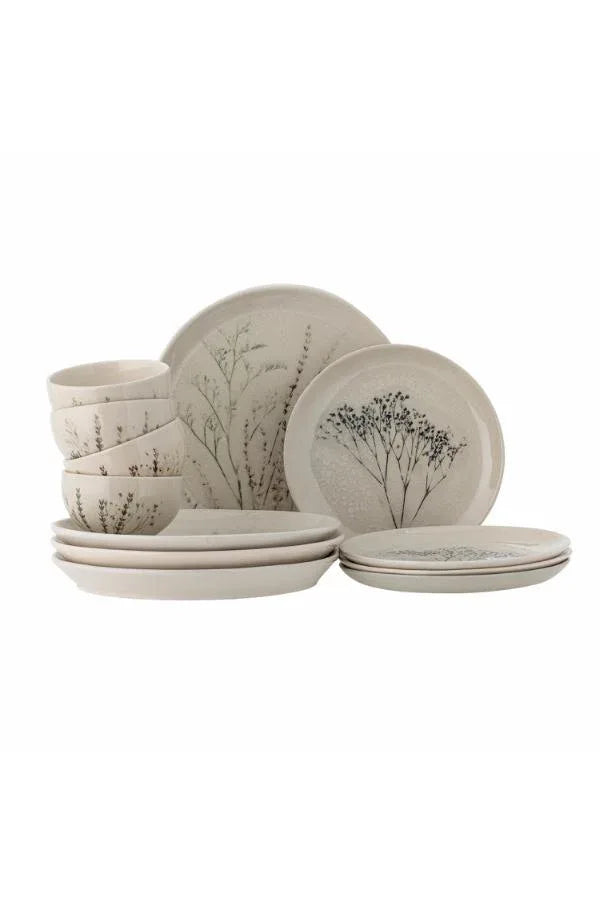 Bea Frukostset Stengods Natur Bloomingville