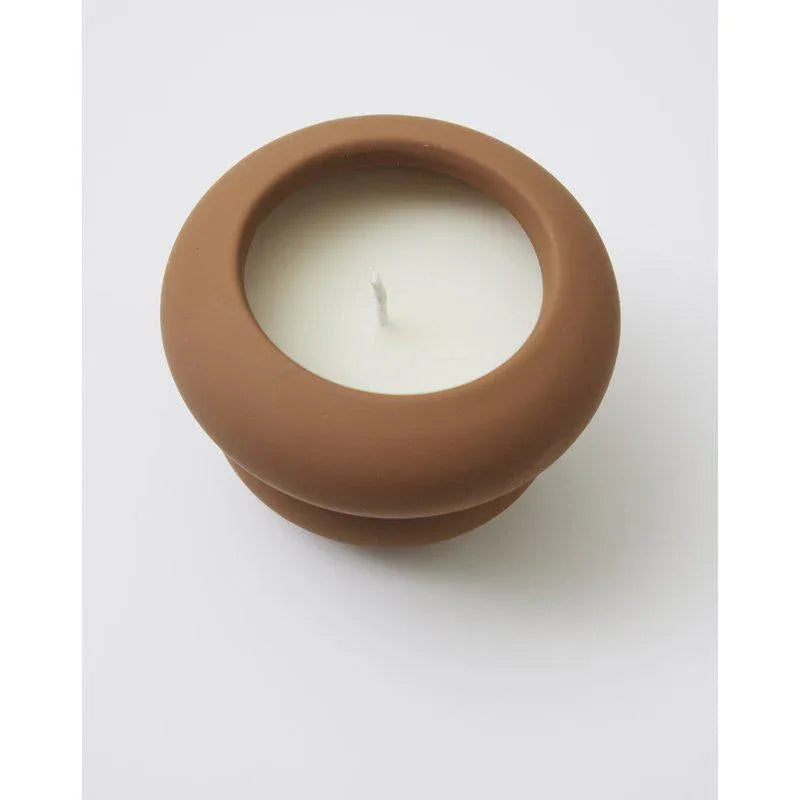 Jakobsdals DI GOMMA Doftljus Amber – Rustfärgad Keramik