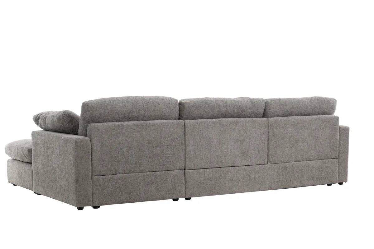 Venture Design Amalfi Hörnsoffa – Mörkgrå Tygsoffa | Modern & Flexibel Hörnsoffa VENTURE DESIGN