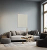 April 3D‑tavla i varmvit – Stor väggdekoration H100 × B80 cm Eightmood