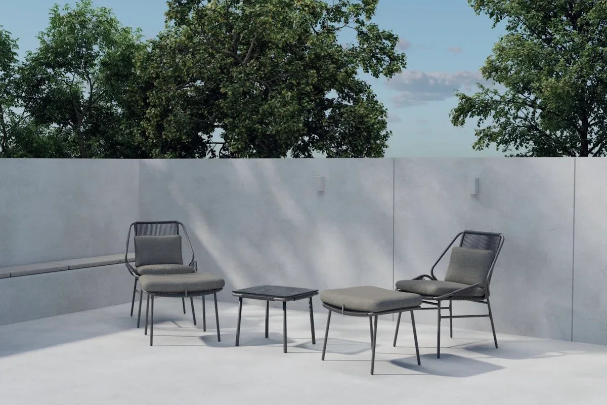 Zakynthos Lounge Set Brun - HemHyddan