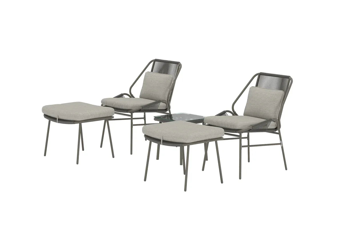 Zakynthos Lounge Set Brun - HemHyddan