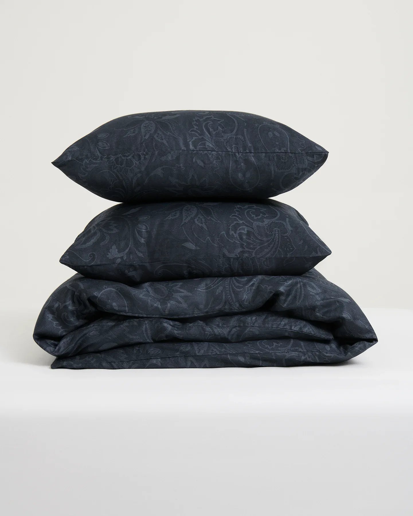 Arkipelag Bäddset Paisly Navyblå 220x220 Påslakan + 2 Örngott Arkipelag
