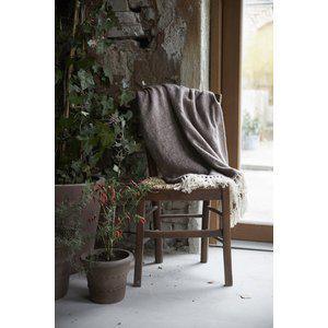 Boel & Jan Franke Pläd Beige 130x170 med fransar Boel & Jan