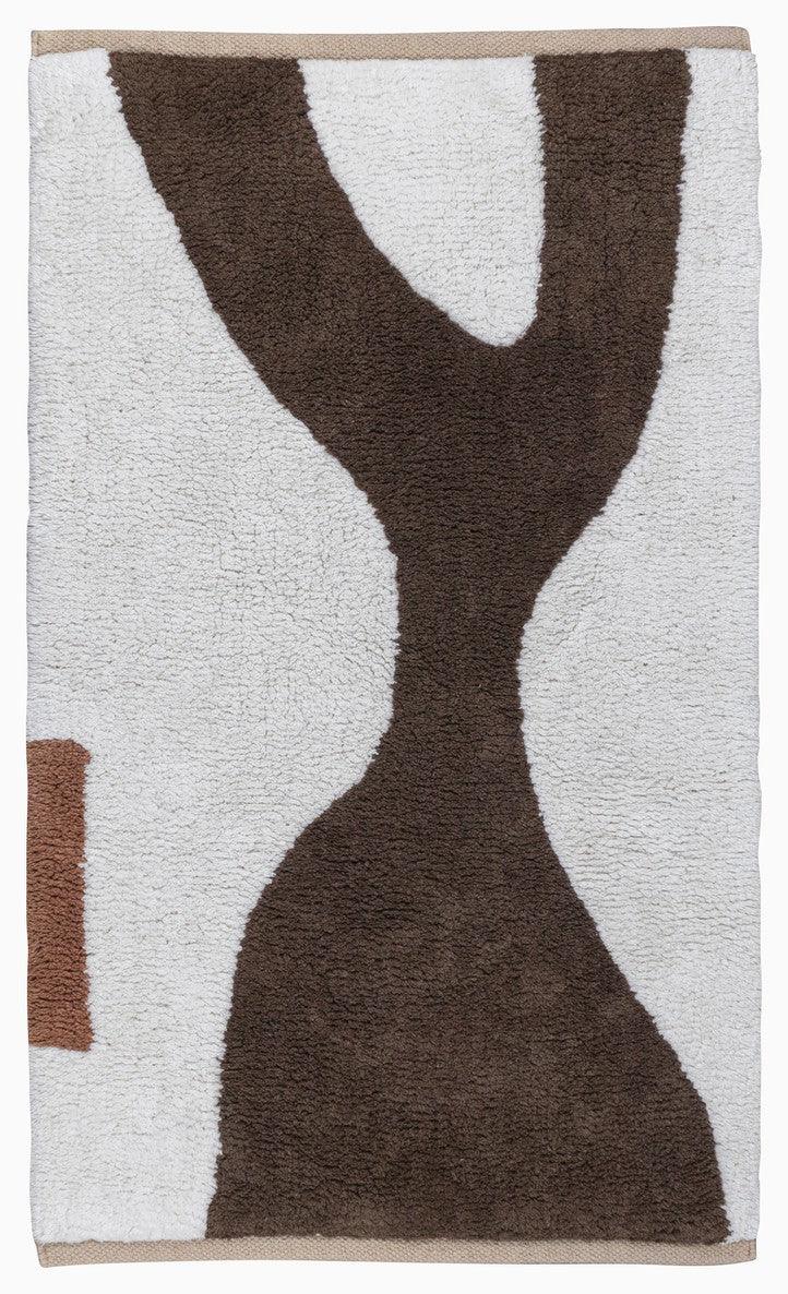 Mette Ditmer FIGURA Matta 50x80 cm – Brun/vit Mette Ditmer