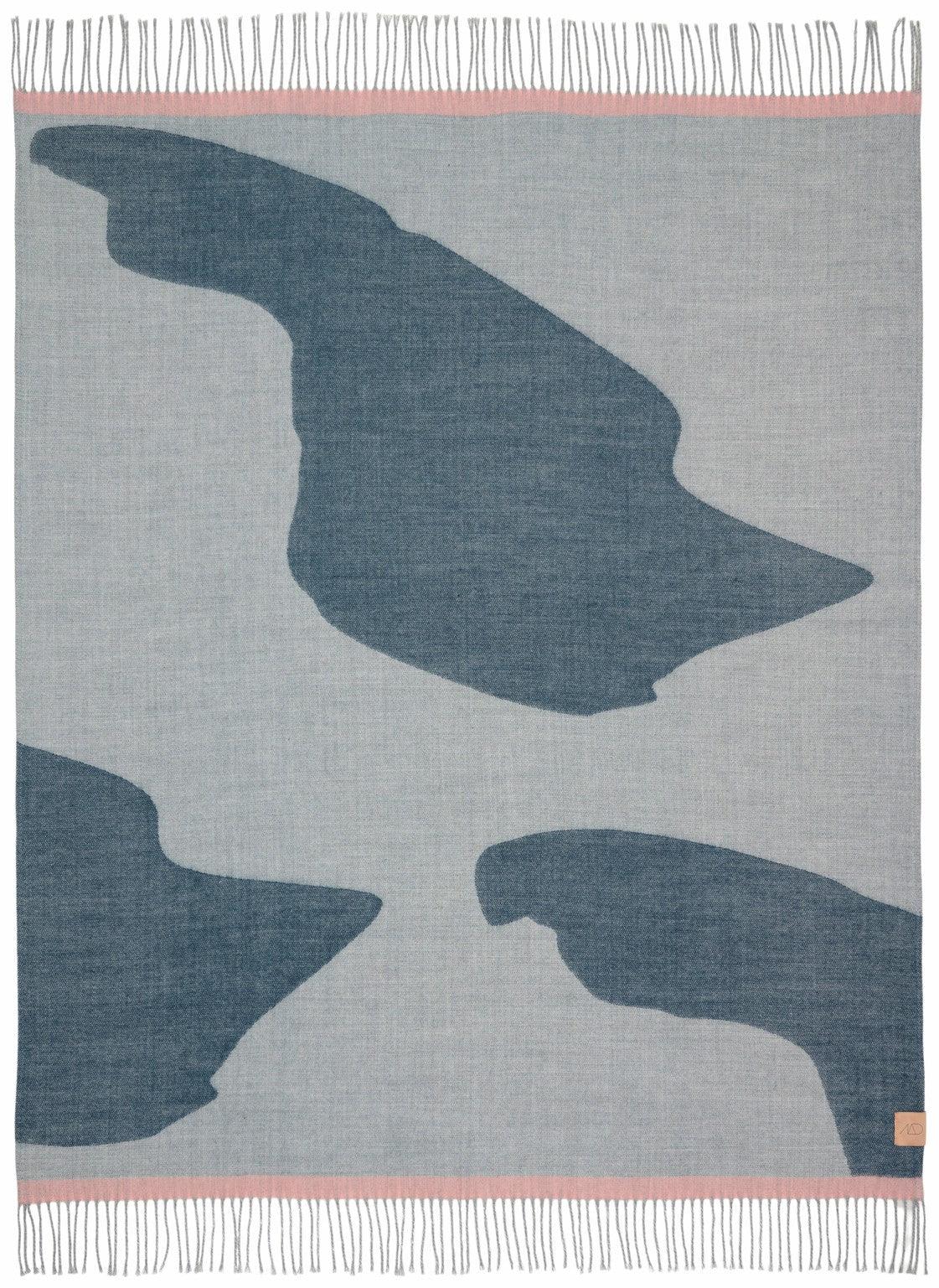 Mette Ditmer GALLERY Pläd 125×170 cm - Ljusgrå Mette Ditmer