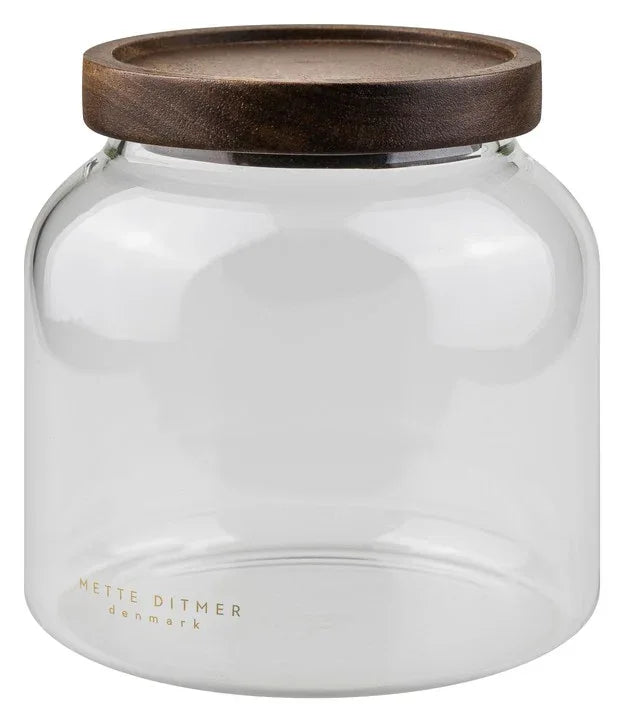 Mette Ditmer LUNA Glasburk Small 2L – Lock i Akaciaträ Mette Ditmer