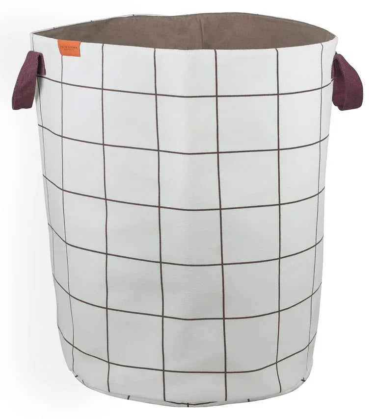 Mette Ditmer MESH Ø40 x H50 cm Tvättpåse - Brun / Vit Mette Ditmer
