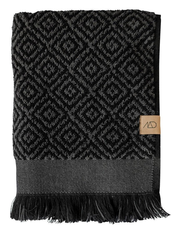 Mette Ditmer MOROCCO Badhandduk 70x135 cm - Svart / Grå Mette Ditmer