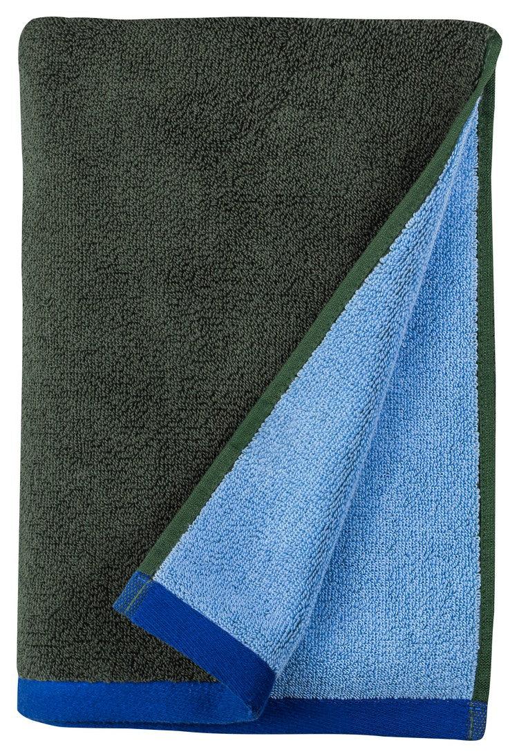 Mette Ditmer SOFT Badhandduk 70×133 cm - Mörkgrön / Blå Mette Ditmer