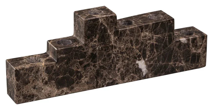 Mette Ditmer STEP Six Ljusstake i Brun Marmor - 6st ljus Mette Ditmer
