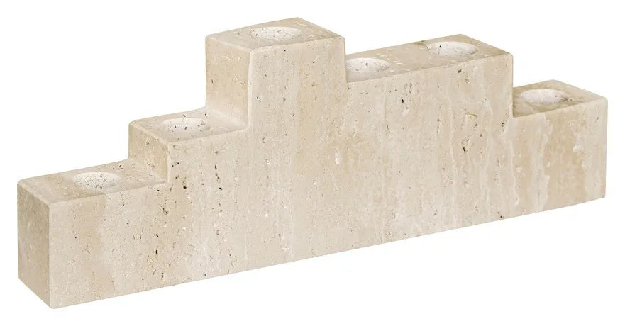 Mette Ditmer STEP Six Ljusstake i Vit Marmor - 6st ljus Mette Ditmer