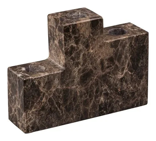 Mette Ditmer STEP trio Ljusstake i Brun Marmor - 3st ljus Mette Ditmer