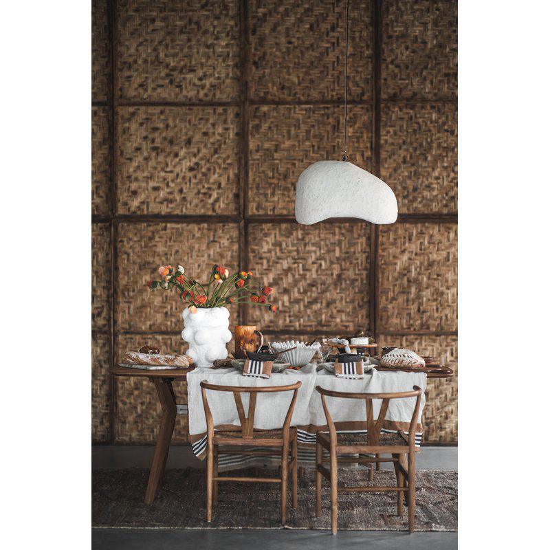 Jakobsdals Nyla Taklampa Offwhite – Handgjord papier‑maché lampa