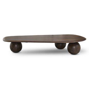 Jakobsdals Sphere Bord Brun – Organisk Design i Mangoträ med Rundade Former