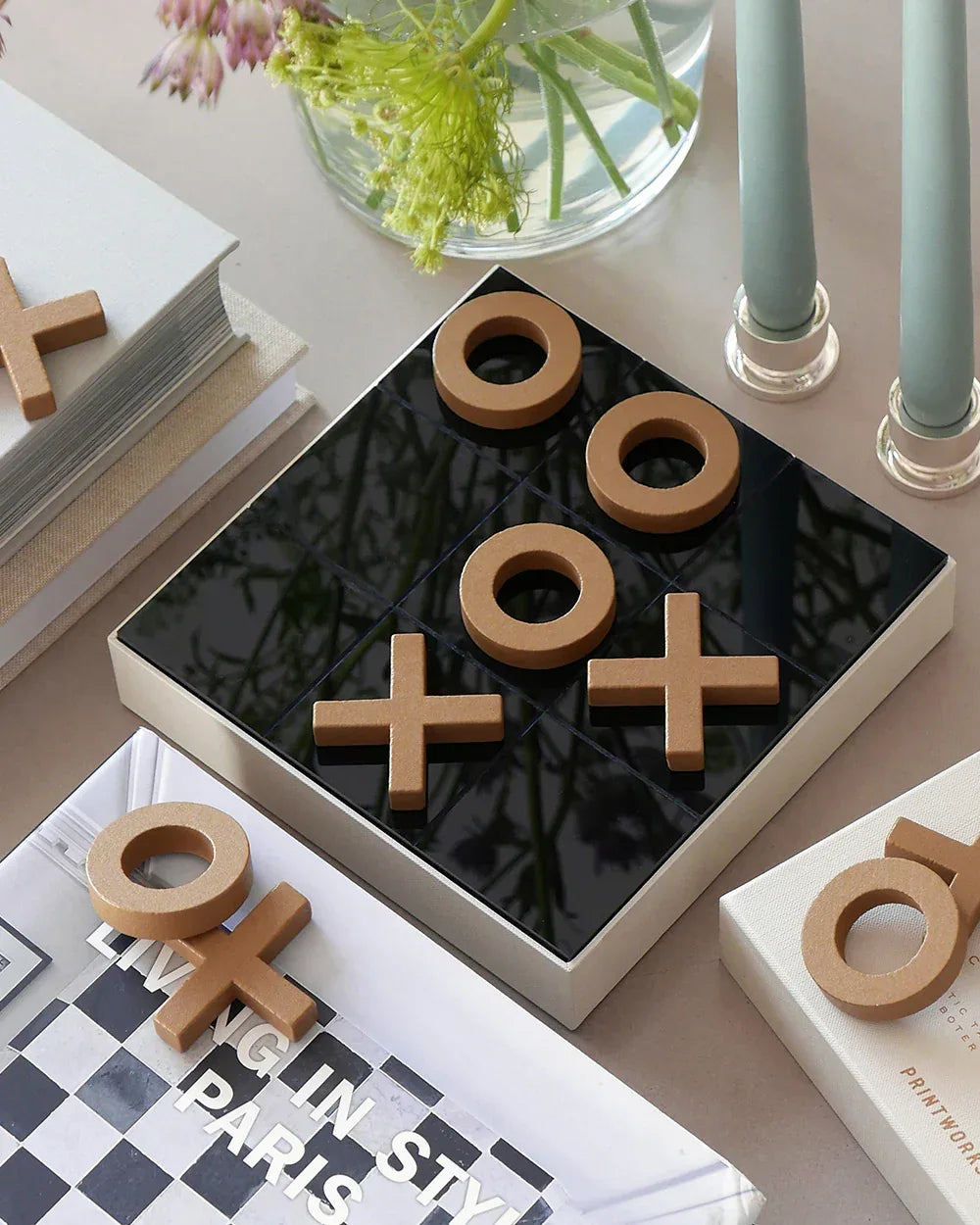 Printworks Tic Tac Toe Classic – Elegant Tre i Rad i akryl & trä Printworks