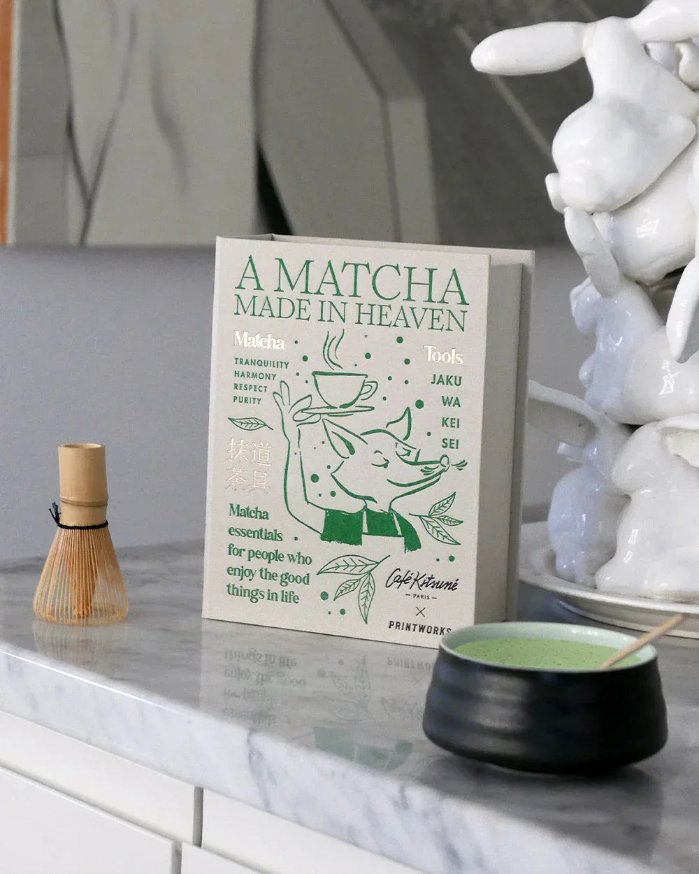 Printworks Matcha Tools – Café Kitsuné Matcha‑set med skål, visp & skopa Printworks