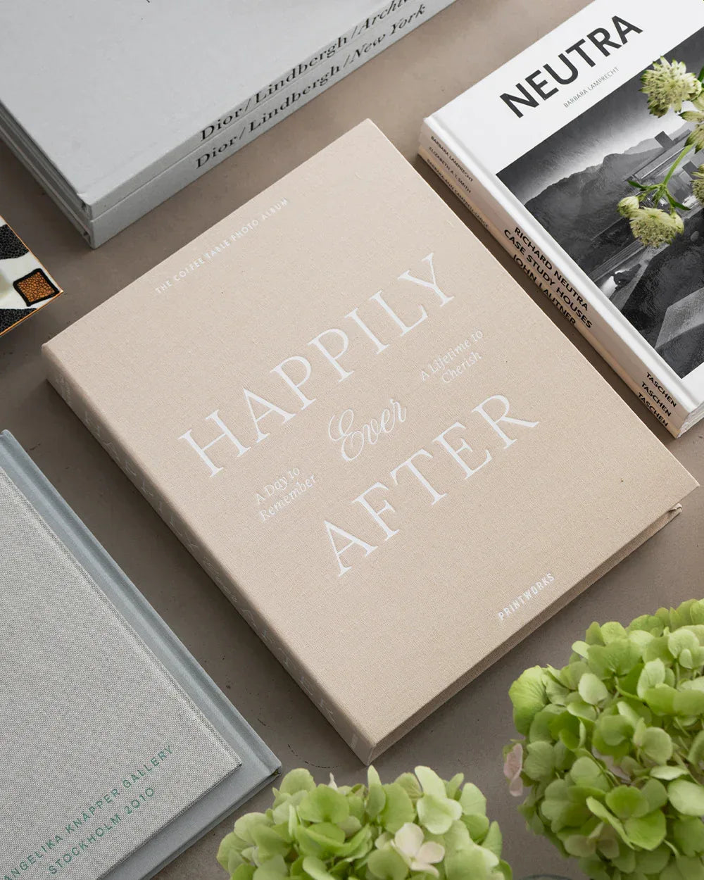 Printworks Bröllopsalbum “Happily Ever After” – Beige fotoalbum i linnetyg Printworks