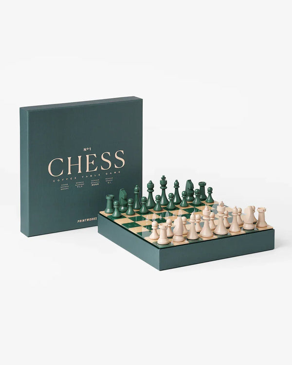 Printworks Classic Chess – Elegant Schackspel i Trä & MDF 25x25 Printworks